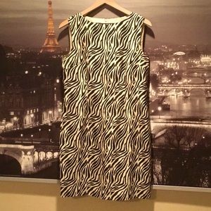Zebra Stripe Silk Dress